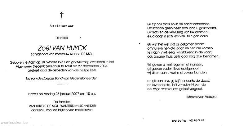 Zoël Van Huyck