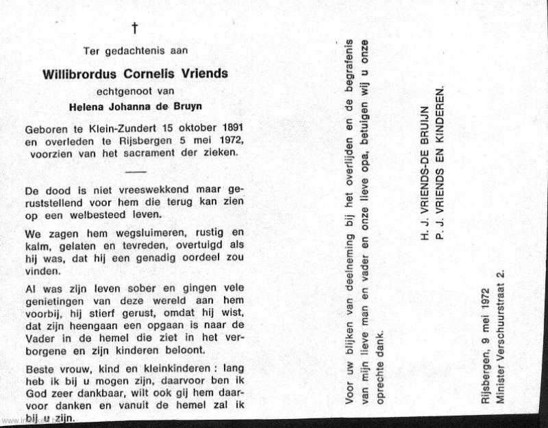 Willibrordus Cornelis Vriends