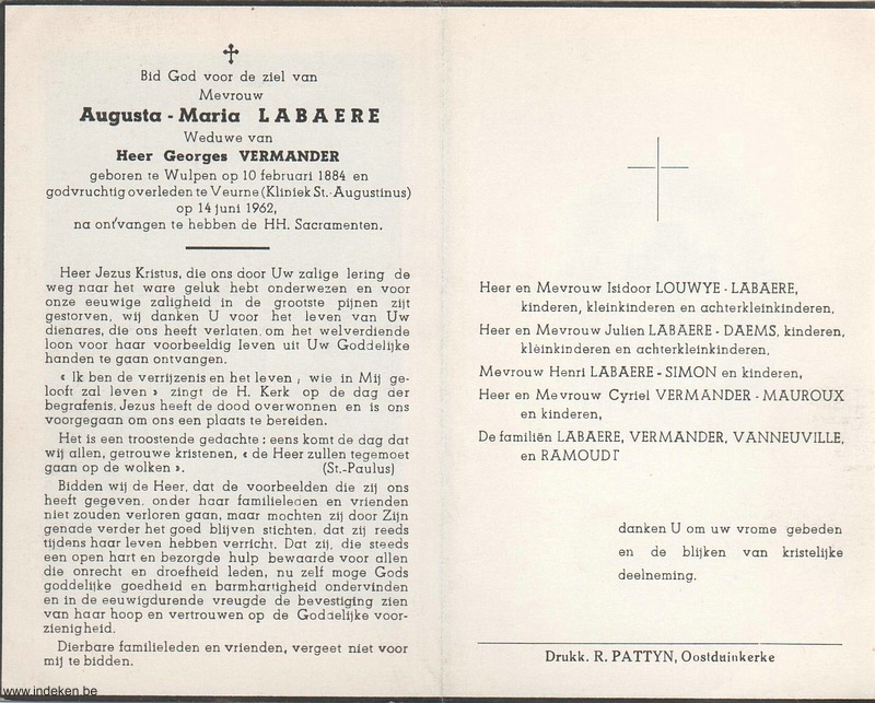 Augusta Maria Labaere