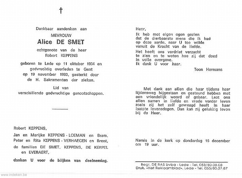 Alice Alphonsine De Smet