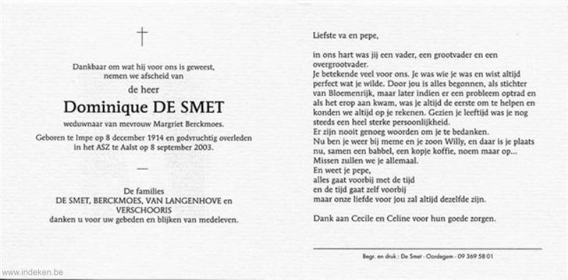 Dominique De Smet