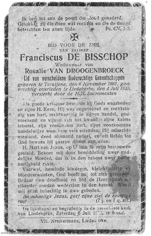 Franciscus De Bisschop