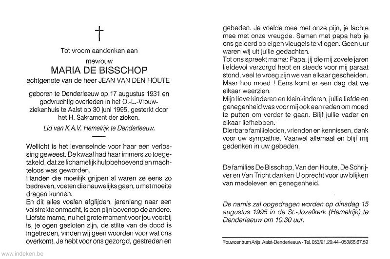 Maria Rosalia Theresia De Bisschop