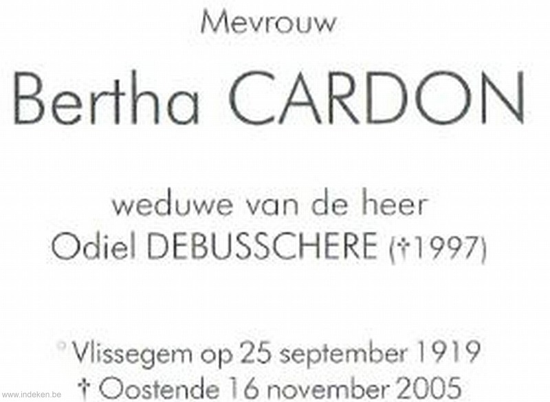 Bertha Alida Cardon