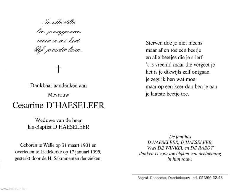 Cesarine D Haeseleer