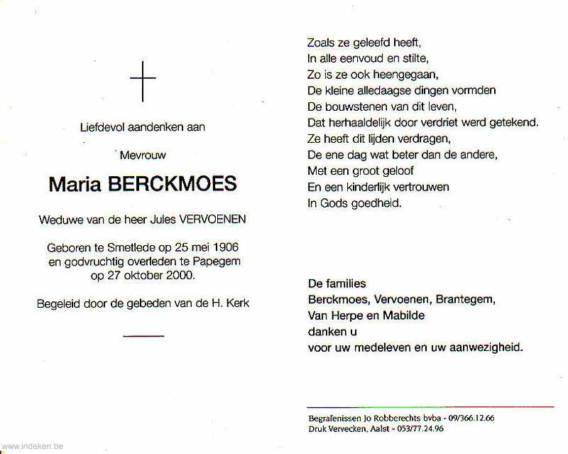 Maria Berckmoes