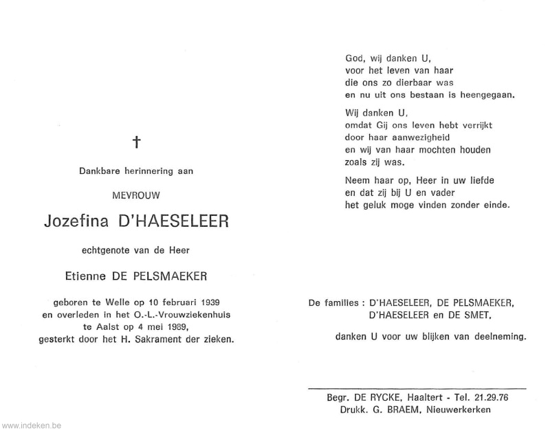Jozefina D Haeseleer