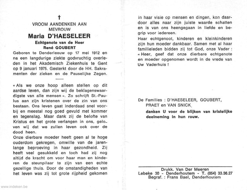 Maria Delphine D Haeseleer