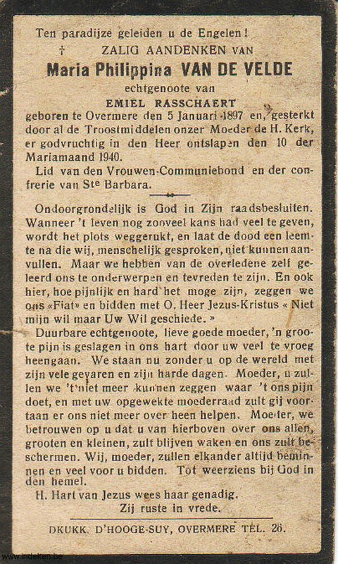 Maria Philippina Van De Velde