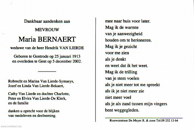 Maria Bernaert