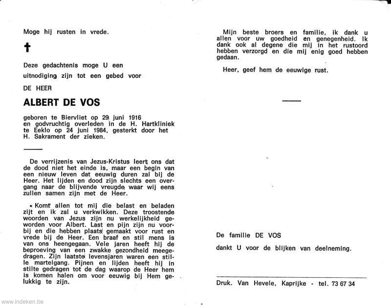 Albert De Vos
