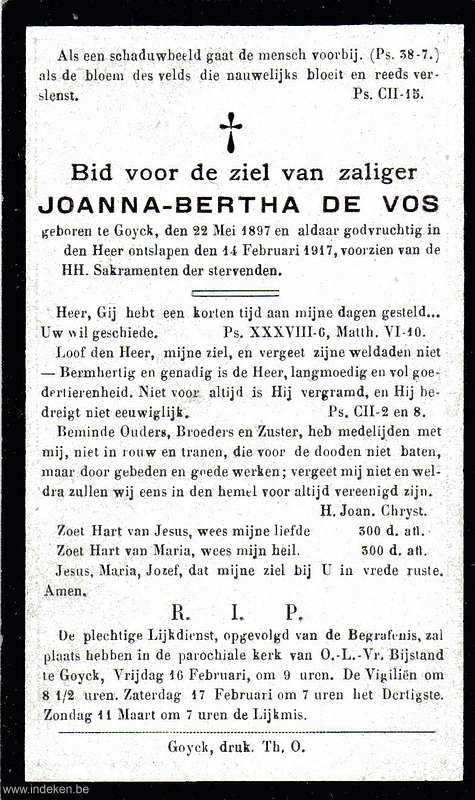 Joanna Bertha De Vos