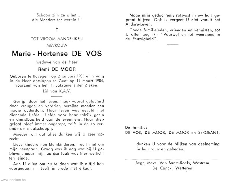 Marie Hortense De Vos