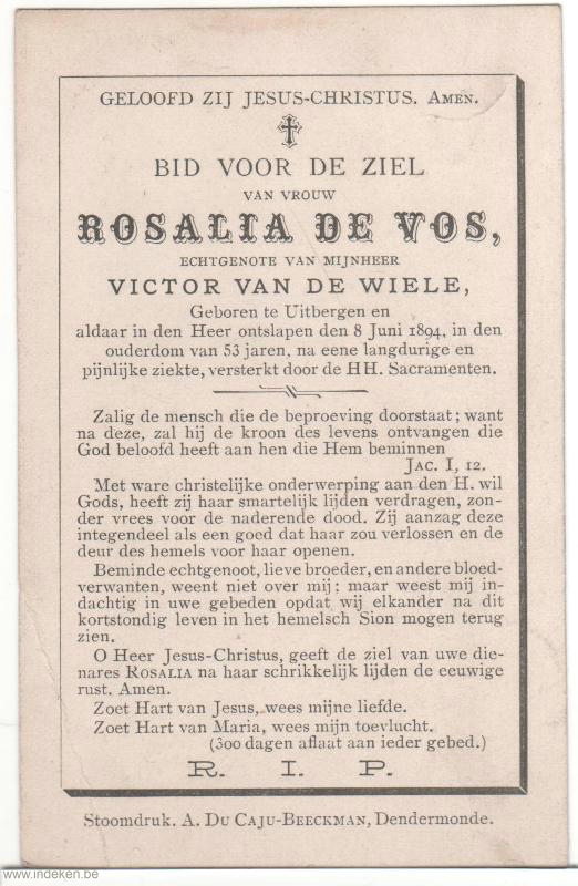 Rosalia De Vos