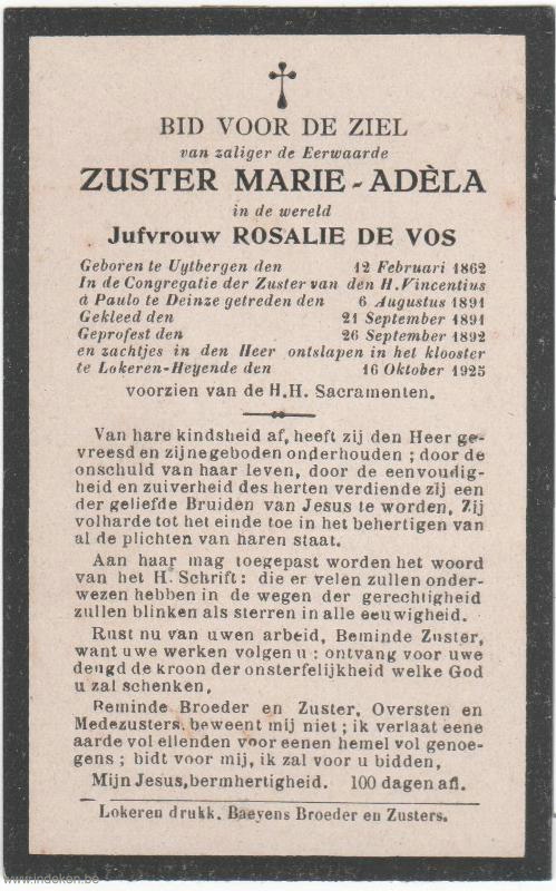Maria Rosalie De Vos