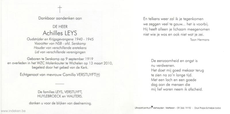 Achilles Frederic Leys