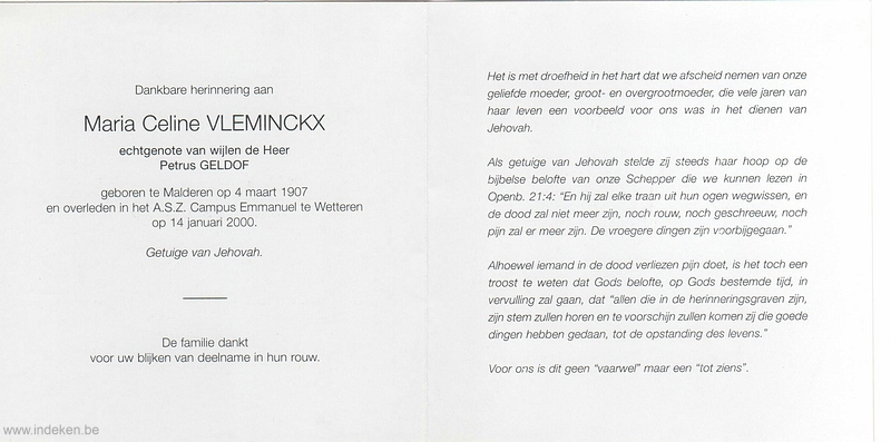 Maria Celine Vleminckx