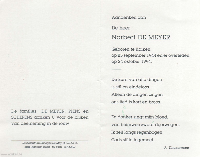 Norbert De Meyer